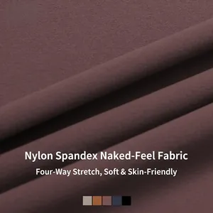 Soft nude-feel flare yoga pants with four-way stretch fabric in elegant mauve color