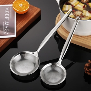 304 stainless steel fine mesh skimmer spoon for oil grease and kitchen foam skimming