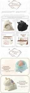 Detail showing Animal PAI crystal resin blind box series with hidden figures and sizes