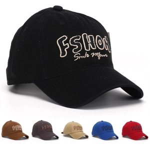 Cotton Baseball Cap Letter Embroidery Curved Brim Adjustable Casual Outdoor Sun Protection Sports Hat For Men Women