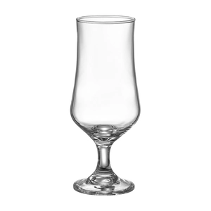 Elegant large capacity tulip glass for cocktails and juices, clear tall glassware design