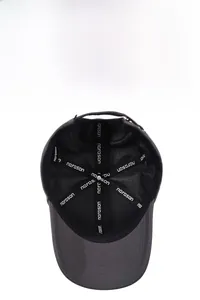 Forro de malla transpirable y cinta interior narason en la gorra de béisbol gris oscuro