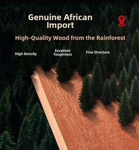 Macro detail of the high-density African ebony wood grain and refined texture of the board