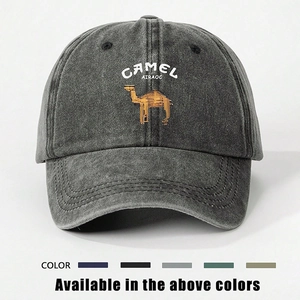 Casquette De Baseball Lavée Protection Solaire Réglable Vintage Chapeau Extérieur Décontracté Motif Animal