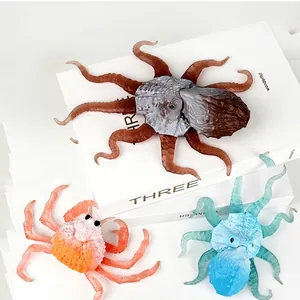 Simulation Animal Insect Octopus Crab Spider Stress Relief Squeeze Stretching Toy Soft Silicone Sensory Novelty