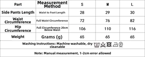 Tableau des tailles pour ensemble de nuit en satin montrant les mesures de taille