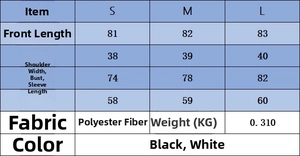 Size chart for women's soft mini dress with detailed S M L measurements in centimeters