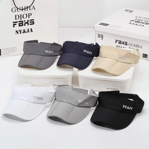 Foldable sun visor hat for men and women available in six colors with NY&JA logo