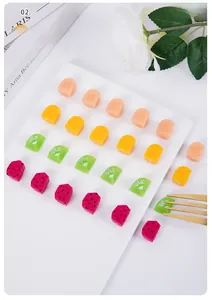Miniature dollhouse food accessories with realistic kiwi and dragon fruit slices