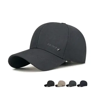 Baseball Cap Sport Embroidered Hat Men Sun Protection Adjustable Polyester Curved Brim Casual Outdoor Business Style