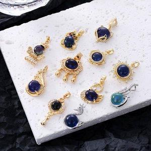Collection of color-changing stone pendants in various vintage and elegant designs