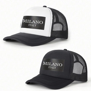 Cappellino Trucker Stampa Milano Italy Mesh Poliestere Traspirante Snapback Regolabile Berretto Da Baseball Sole