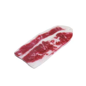 Realistic PVC faux marble beef steak model pendant with detailed snowflake texture
