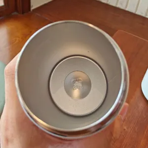 Food-grade 304 stainless steel vacuum cup interior with SUS 304 hallmark detail
