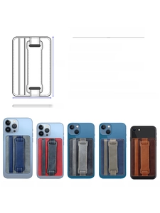 Detailed specifications of luxury PU leather phone card holder with strap and stand