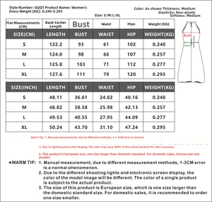 Size chart for satin sleeveless evening dress with detailed measurements in CM and INCH