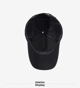 Detailed inner lining of the men's winter cap showing reinforced seams and sweatband