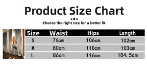 Size chart for low-waist heart patchwork jeans showing waist and hip measurements