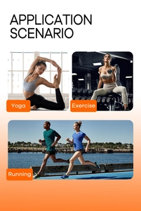 Collage of high-elastic sports dresses and activewear for yoga, running, and gym scenarios