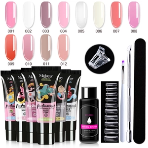 Kit Professionale Di Gel Poly Per Estensione Unghie Costruzione Rapida Manicure Qualità Salone Strumenti Nail Art DIY