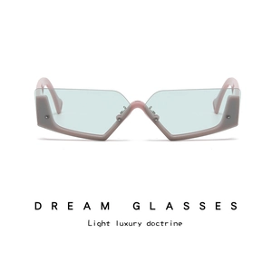 Irregular Geometric Sunglasses Retro PC Frame UV400 Fashion Shade Eyewear For Outdoor Sports Party Street Style Women