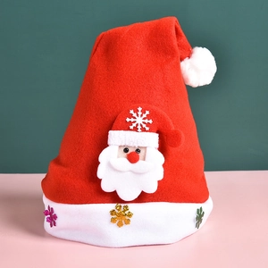 Plüsch Weihnachtsmütze Für Kinder Erwachsene Haustier Rentier Elf Mütze Festlich Bedruckte Weihnachtsfeier Dekoration Hut