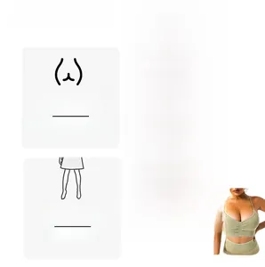 Detailed icons showing high-density fabric, 4-way stretch and breathable sports bra features