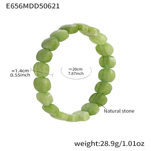 Spécifications détaillées du bracelet en pierre naturelle de 1,4 cm avec dimensions