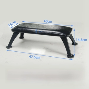 Manicure footrest dimensions showing length 47.5cm width 15cm and height 14.5cm