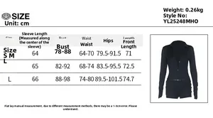 Detailed size chart for the V-neck buttoned bodysuit with specific garment measurements