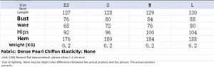 Detailed size chart for floral sleeveless maxi dress with waist tie and ruffle edges