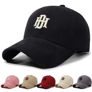 Embroidered Letter Baseball Cap Cotton Twill Adjustable Metal Buckle Curved Brim Outdoor Sun Protection Hat For Men Women