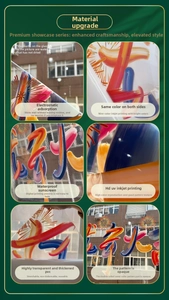 UV-printed PVC window static stickers featuring waterproof and double-sided color patterns