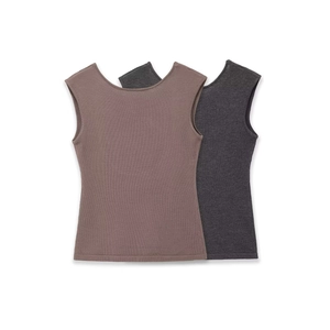 Damen Casual Ärmelloses Strickoberteil Und Midi Rock Outfits Gerippt Einfarbig Schlanke Passform Raffinierte Streetwear Loungewear Kleidung
