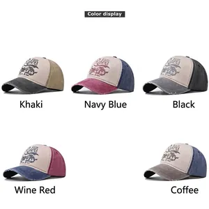 Vintage Riders 1984 washed denim baseball cap in five distressed color options