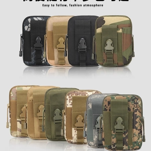 Tactical Waist Bag Oxford Cloth MOLLE System Waterproof Outdoor Hiking Military Style Phone Pouch Durable Gear