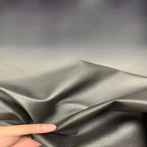 Close up view of leather material texture for men business briefcase and laptop bag