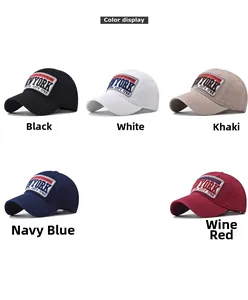 Detailed view of assorted vintage New York embroidered cotton baseball caps in five colors