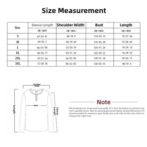 Size chart showing bust and length measurements for men's quarter-zip checkered sweatshirt