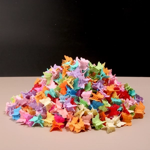 Colorful butterfly hair claw clips in matte Macaron colors for versatile hairstyling