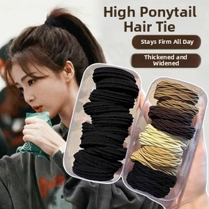 Durable high elasticity thickened hair ties set for high ponytail styling with storage cases