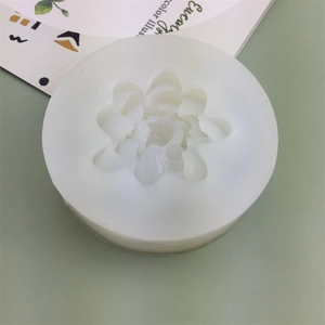 3D lotus flower silicone mold for handmade soap, candles and cake decoration