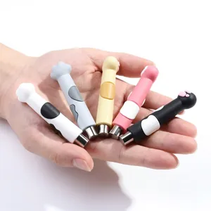 5-pack cat paw mini retractable utility knives held in hand for portable size display