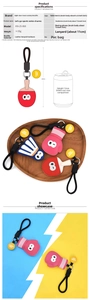 Size comparison and detailed specifications for sports themed leather keychains