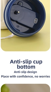 Close-up of non-slip smart coffee mug base with 5-PP eco-friendly material mark