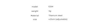 Detailed product specifications for the titanium steel heart bracelet showing size and material