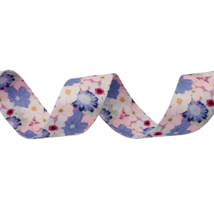 Adjustable wide replacement strap with floral pattern for crossbody handbags