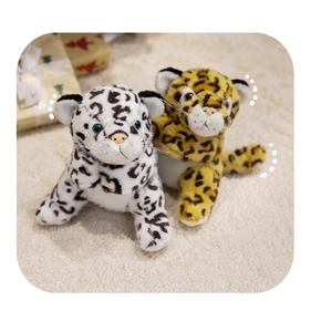 Detailed plush leopard wristbands with realistic fur textures and leopard patterns