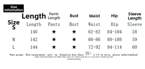 Detailed size chart for the bodycon maxi dress with side slit and long sleeves