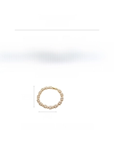 Detailed spec sheet showing 18k gold plated vintage bracelet with zircon inlay dimensions